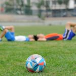 soccer ball on grass