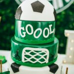 football themed layer cake