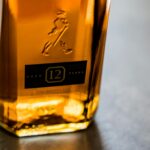 close up photo of alcohol bottle