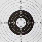 white and black target in close up shot